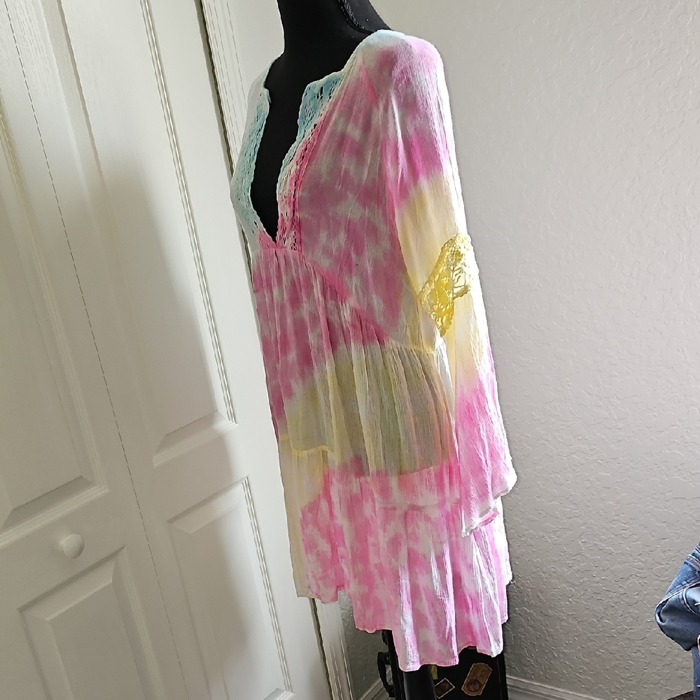 Tie-Dye Dress/Beach Cover-up - Picture 7 of 17